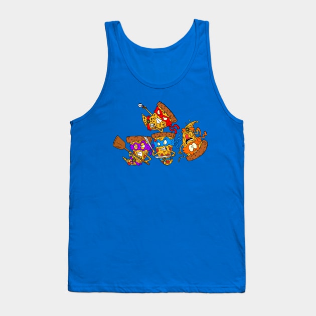 Teenage Mutant Ninja Pizzas Tank Top by Crockpot